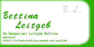 bettina leitgeb business card